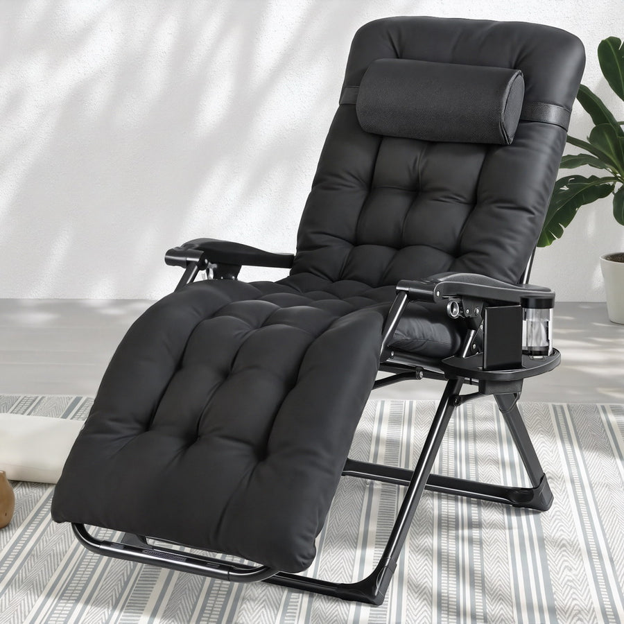 Gardeon Sun Lounge Lounger Folding Camping Zero Gravity Chair Outdoor Furniture, image 7