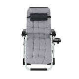 Gardeon Sun Lounge Folding Lounger Camping Zero Gravity Chair Outdoor Furniture - Side View