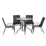 Gardeon Outdoor Dining Set Table and Chairs Patio Garden Furniture Bistro Set - Side View
