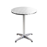 Gardeon Set of 2 Outdoor Bar Table Aluminium Round 70/110CM - Side View