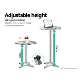 Gardeon 3-Piece Outdoor Bar Set Bistro Table Stools Adjustable Round Cafe - 45-Degree Angle