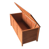 Gardeon Outdoor Storage Bench Box 210L Wooden Patio Furniture Garden Chair Seat - Low Angle