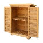 Gardeon Portable Wooden Garden Storage Cabinet, Portable