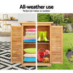 Gardeon Portable Wooden Garden Storage Cabinet, image 6