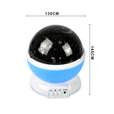 Star Moon Sky Night Projector Light Lamp Kids Baby Bedroom Blue