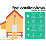 Giantz Automatic Chicken Coop Door Opener - 45-Degree Angle