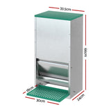 Giantz Automatic Chicken Feeder Port Coop Chick Poultry Treadle Self Opening - Front View