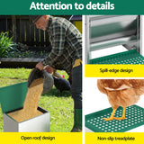 Giantz Automatic Chicken Feeder Port Coop Chick Poultry Treadle Self Opening - Rear View