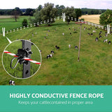 Giantz Electric Fence Poly Rope 2x 500M - Top-Down View