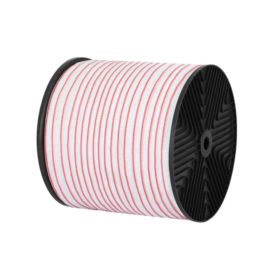 Giantz Electric Fence Tape Polytape 400M Electric Fence Wire Red White