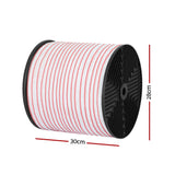 Giantz Electric Fence Tape Polytape 400M Electric Fence Wire Red White - Front View