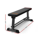 Everfit Weight Bench Flat Bench Press Home Gym Equipment 300kg Capacity - Front View