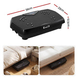 Everfit Vibration Plate Exercise Machine Full Body Shaker Workout Vibrate Fitness Platform with Bluetooth, 150KG Capacity, 150Speed Levels Vibrating Plate for Home Women Men, Black - Front View