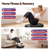 Everfit Vibration Plate Exercise Machine Full Body Shaker Workout Vibrate Fitness Platform with Bluetooth, 150KG Capacity, 150Speed Levels Vibrating Plate for Home Women Men, Black - 45-Degree Angle