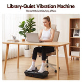 Everfit Vibration Plate Exercise Machine Full Body Shaker Workout Vibrate Fitness Platform with Bluetooth, 150KG Capacity, 150Speed Levels Vibrating Plate for Home Women Men, Black - Close-Up Angle