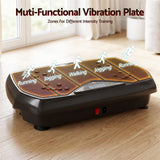 Everfit Vibration Plate Exercise Machine Full Body Shaker Workout Vibrate Fitness Platform with Bluetooth, 150KG Capacity, 150Speed Levels Vibrating Plate for Home Women Men, Black - Low Angle