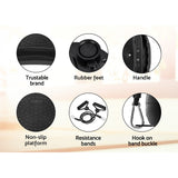 Everfit Vibration Machine Platform Vibrator Resistance Rope Home Fitness Black - 45-Degree Angle