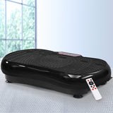 Everfit Vibration Machine Platform Vibrator Resistance Rope Home Fitness Black - Low Angle