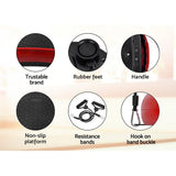 Everfit Vibration Machine Platform Resistance Rope Home Fitness Dark Red - 45-Degree Angle
