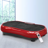 Everfit Vibration Machine Platform Resistance Rope Home Fitness Dark Red - Low Angle
