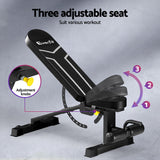 Everfit Weight Bench Adjustable FID Bench Press Home Gym 450kg Capacity - Rear View