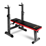 Everfit Weight Bench Squat Rack Bench Press Home Gym Equipment 200kg - Low Angle