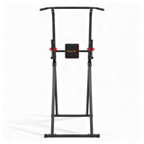 Everfit Chin Up Tower Pull Up Station Adjustable Dip Station Folding Home Gym Black