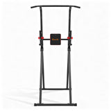 Everfit Chin Up Tower Pull Up Station Adjustable Dip Station Folding Home Gym Black - Side View