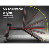 Everfit Weight Bench Adjustable FID Bench Press Home Gym 150kg Capacity - Top-Down View