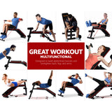 Everfit Weight Bench Adjustable FID Bench Press Home Gym 150kg Capacity - Close-Up Angle