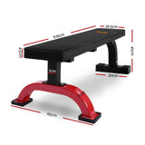 Everfit Weight Bench Flat Bench Press Home Gym Fitness 300KG Capacity - Front View