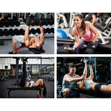 Everfit Weight Bench Flat Bench Press Home Gym Fitness 300KG Capacity - Side View