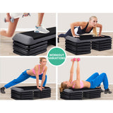 Everfit 4X Aerobic Step Riser Exercise Stepper Block Gym Home Fitness - Top-Down View