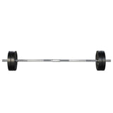 Everfit 48kg Barbell Set Weight Plates Bar Lifting Bench 168cm - Side View