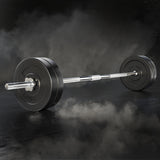Everfit 48kg Barbell Set Weight Plates Bar Lifting Bench 168cm - Close-Up Angle