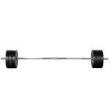 Everfit 68kg Barbell Set Weight Plates Bar Lifting Bench 168cm - Side View