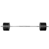 Everfit 88kg Barbell Set Weight Plates Bar Lifting Bench 168cm - Side View