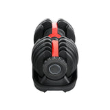 Everfit 24kg Dumbbells Adjustable Dumbbell Weight Plates Home Gym - Top-Down View