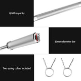 Everfit Barbell Bar Weights Lifting Dumbbells Olympic Training Bar Gym Fitness - Rear View