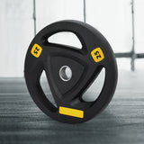 Everfit Weight Plates Standard 25kg Dumbbells Barbells Plate Weight Lifting Home Gym - Close-Up Angle