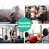 Everfit Weight Plates Standard 2X 10kg Barbell Plate Weight Lifting - Rear View