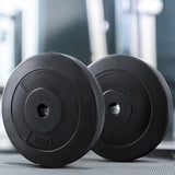Everfit 40kg Barbell Weight Plates Standard Home Gym Press Fitness Exercise - Close-Up Angle