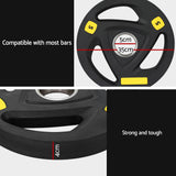 Everfit Weight Plates Olympic 5kg Dumbbells Barbells Plate Weight Lifting Home - Rear View