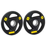 Everfit Weight Plates Olympic 5kgx2 Dumbbells Barbells Plate Weight Lifting Home - Side View