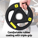 Everfit Weight Plates Olympic 5kgx2 Dumbbells Barbells Plate Weight Lifting Home - Top-Down View