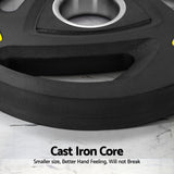 Everfit Weight Plates Standard 25kgx2 Dumbbells Barbells Plate Weight Lifting Home Gym - 45-Degree Angle