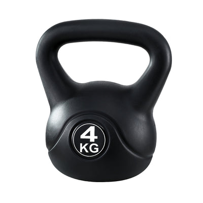 Everfit 4kg Kettlebell Set Weight Lifting Bench Dumbbells Kettle Bell Gym Home