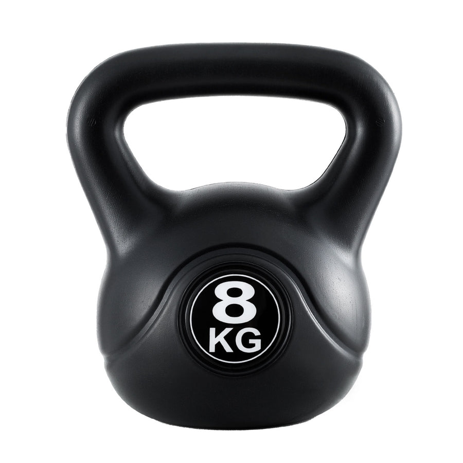 Everfit 8kg Kettlebell Set Weight Lifting Bench Dumbbells Kettle Bell Gym Home