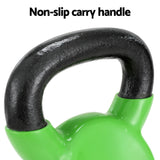 Everfit 8kg Kettlebell Set Weightlifting Bench Dumbbells Kettle Bell Gym Home - Top-Down View