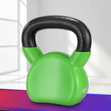 Everfit 8kg Kettlebell Set Weightlifting Bench Dumbbells Kettle Bell Gym Home - Close-Up Angle